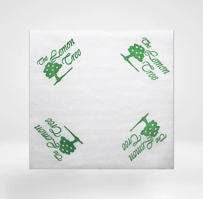 custom cocktail napkins with logo