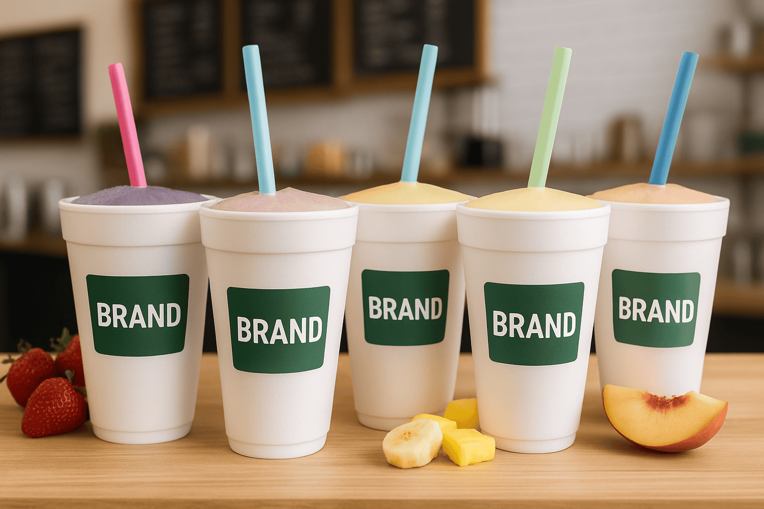 foam cups for smoothies