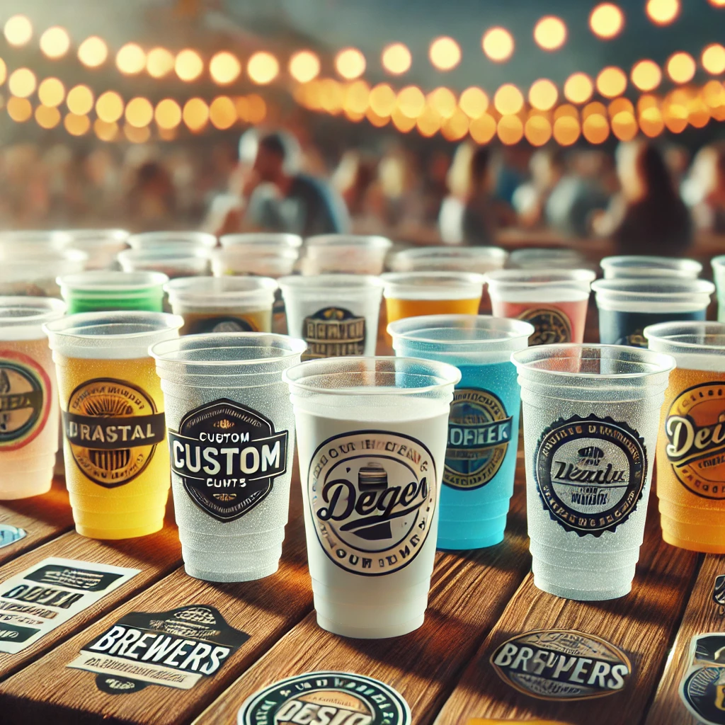 custom printed plastic cups wholesale