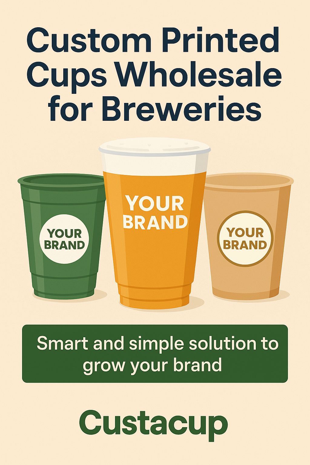 custom printed cups wholesale for breweries