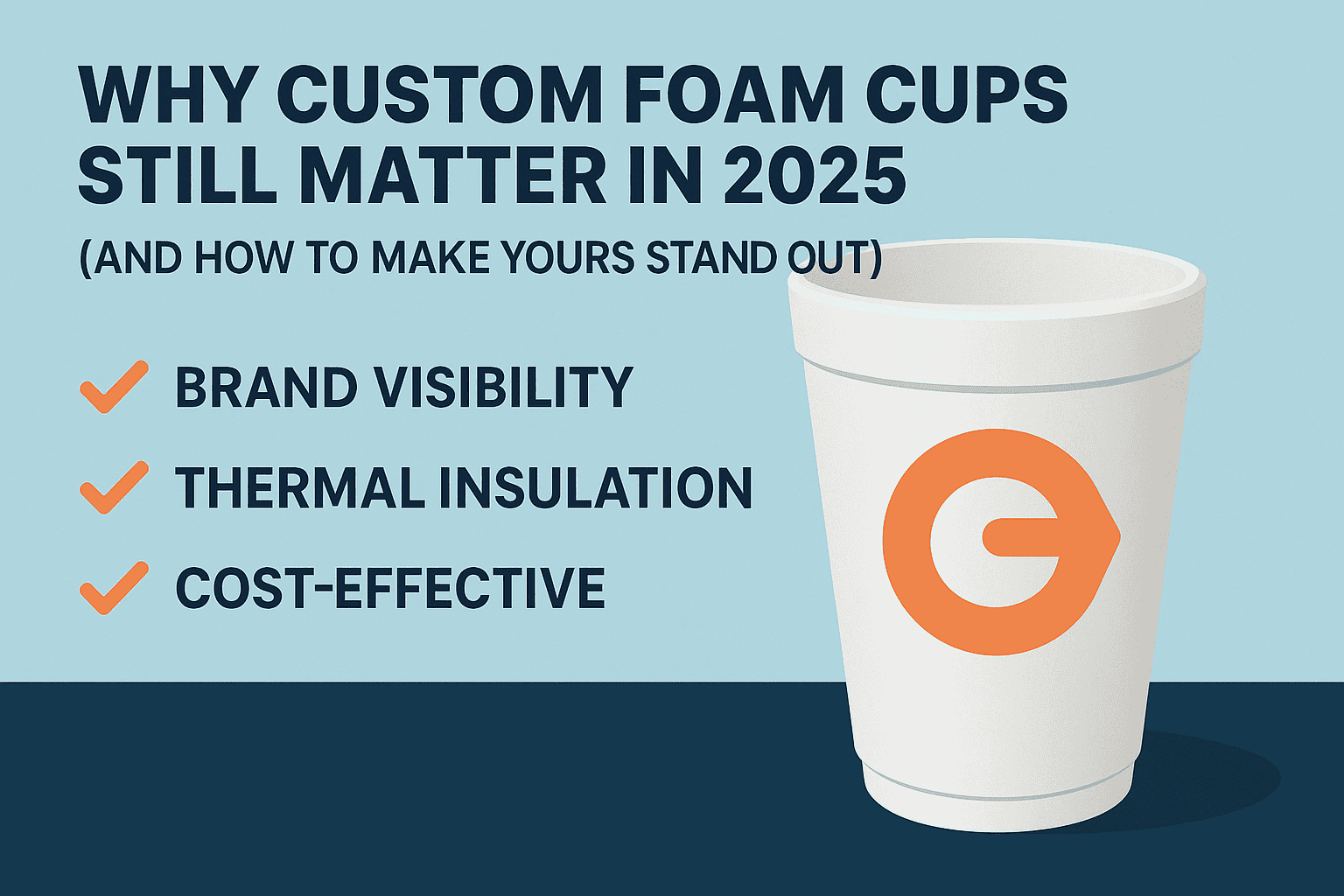 custom printed foam cups