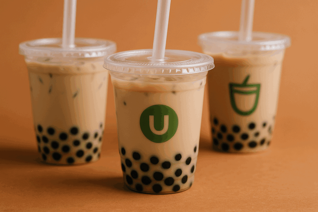 custom boba tea cups
